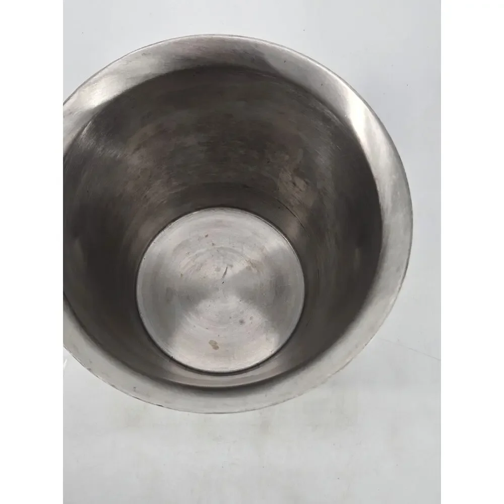 Vintage Champagne Bucket Ice Chiller Heavy Weight Silver Tone Ring Handles